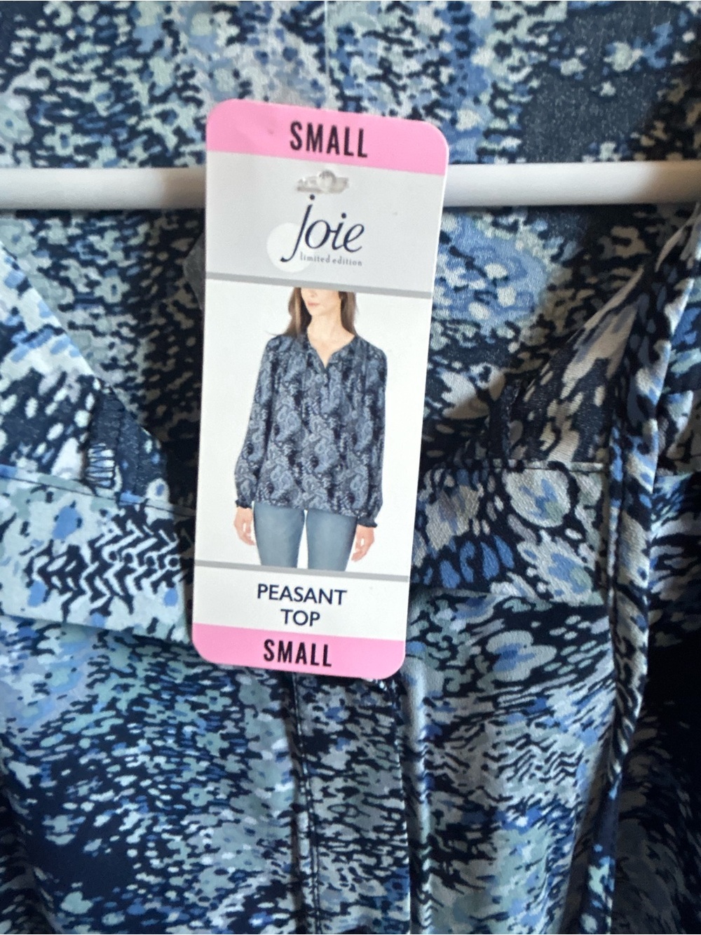 Joie Size Small Peasant Blouse